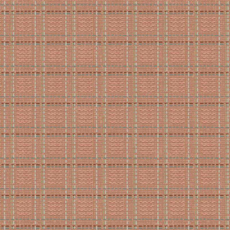 classic plaid fabric pattern in warm earthy tones