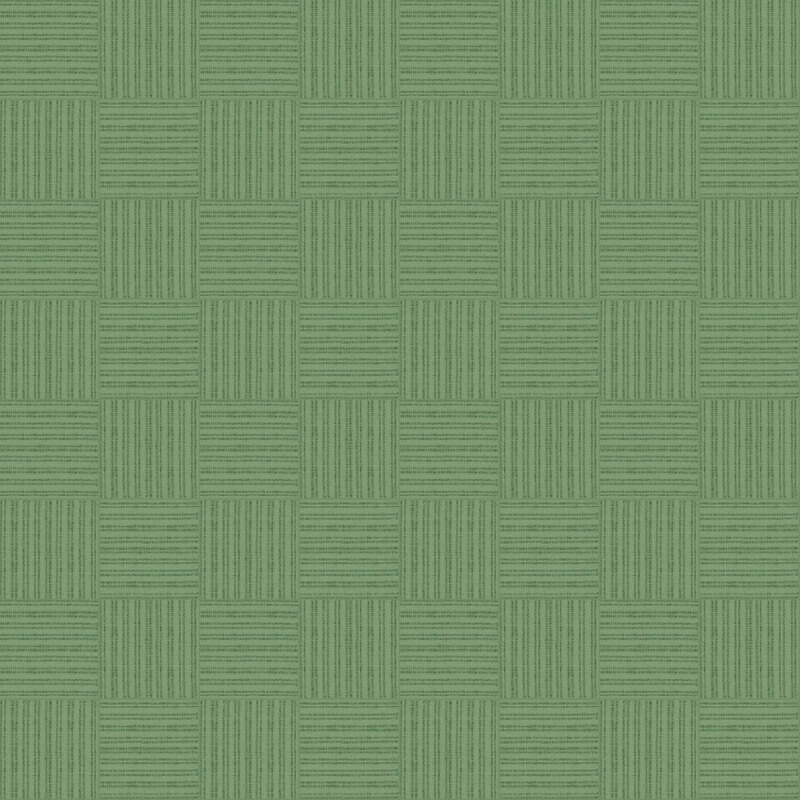 A tonal green cross-hatched design.