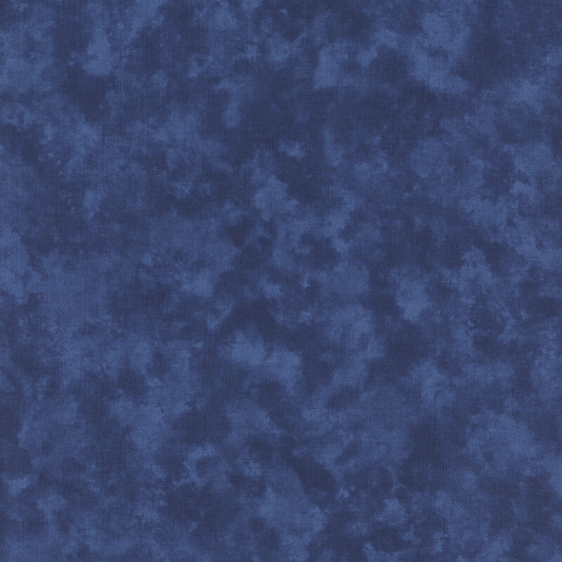 Marbled indigo fabric swatch.