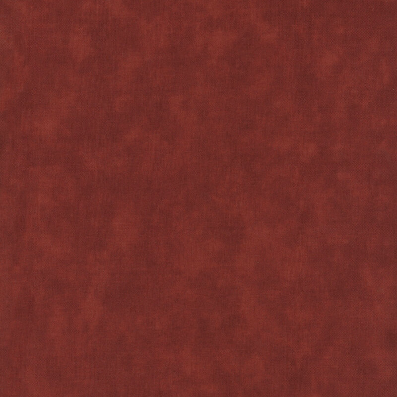 Marbled brick red fabric swatch.