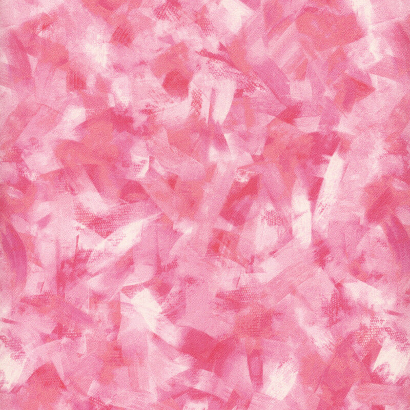 fabric pattern of bright pink and white brush strokes