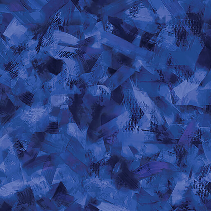 fabric pattern of periwinkle blue brush strokes