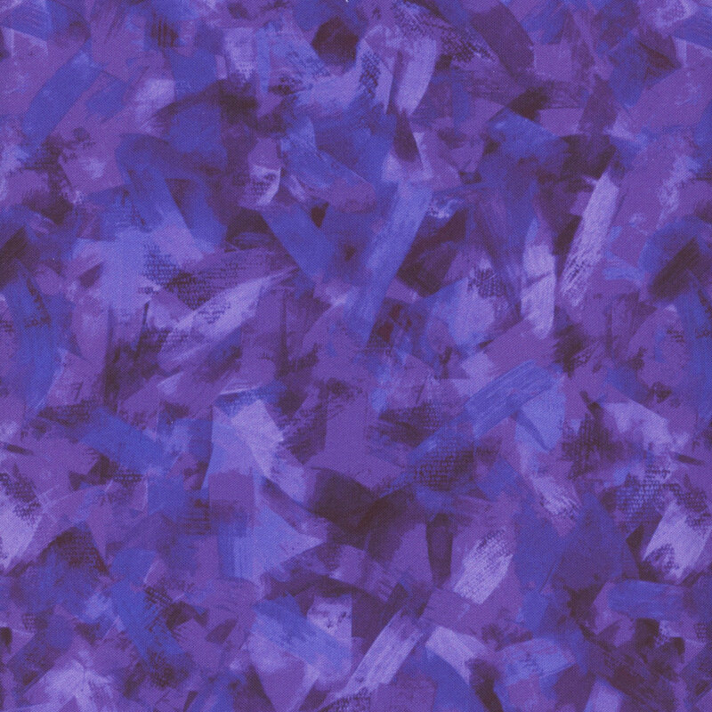 fabric pattern of deep purple brush strokes
