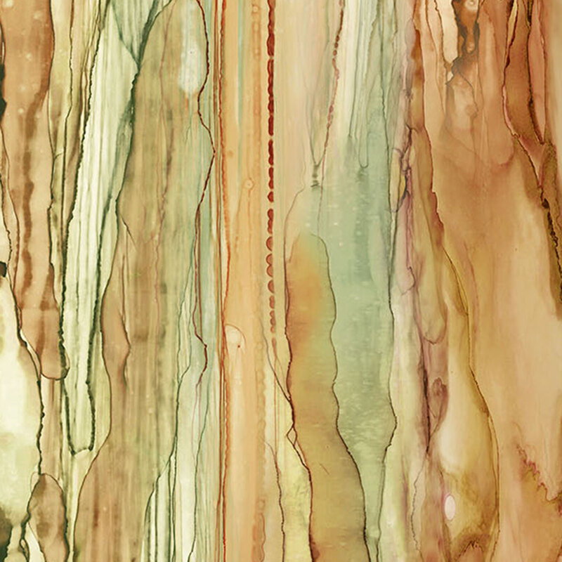 fabric pattern of various shades of orange streaks