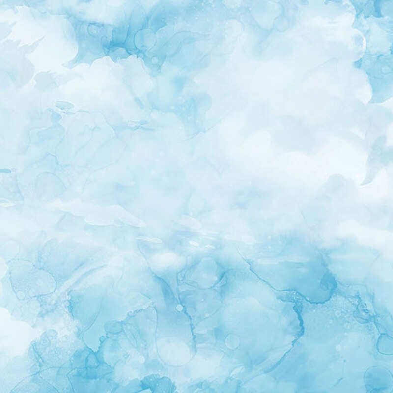 fabric pattern of blue clouds 