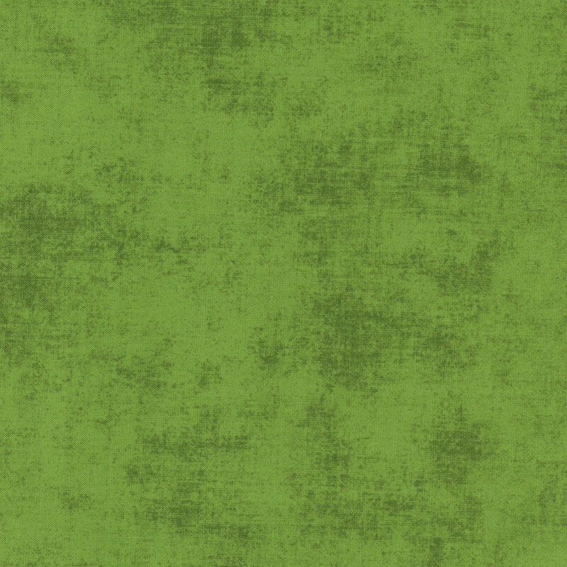 Textured, grass green fabric swatch.