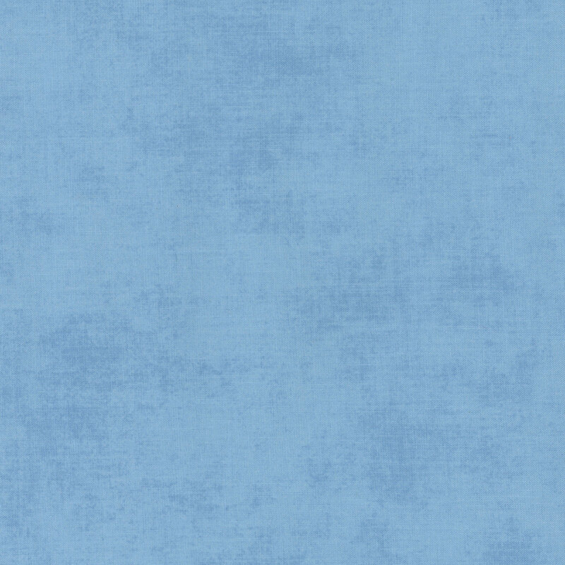 Textured, medium sky blue fabric swatch.