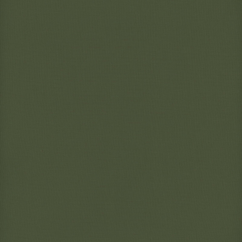 Solid dark muted green fabric swatch.