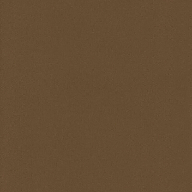 Solid chocolate brown fabric swatch.