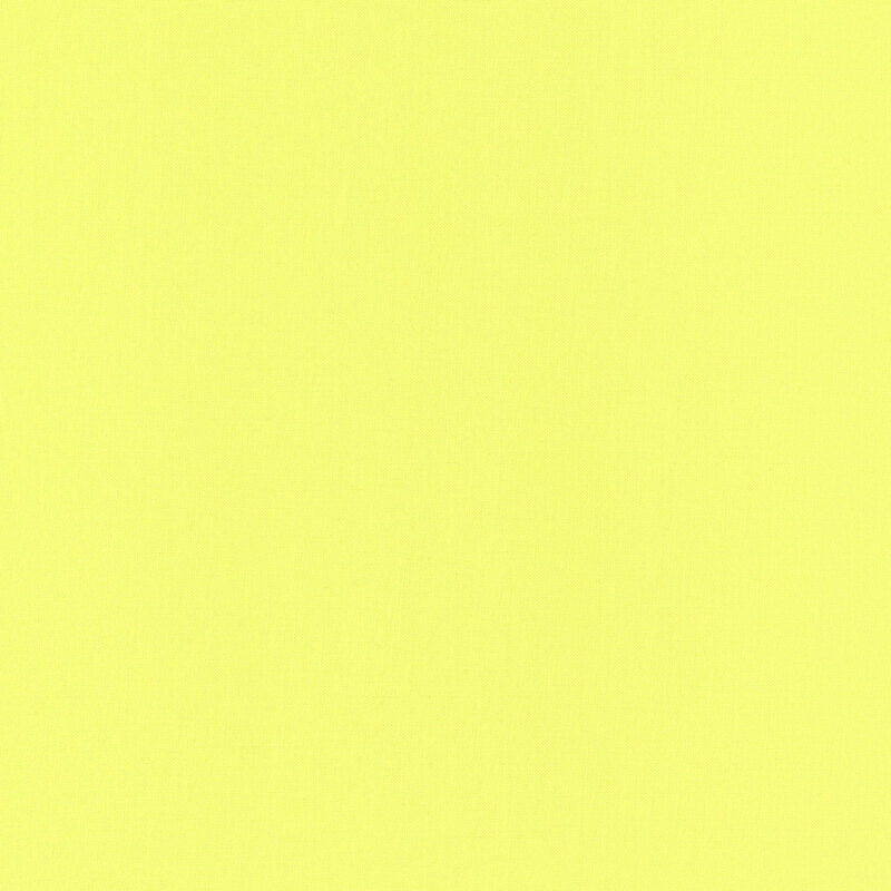 Solid lemon yellow fabric swatch.