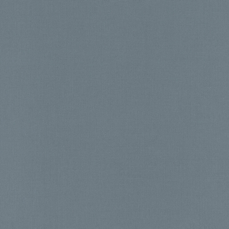 Solid bluish gray fabric swatch.