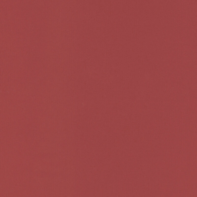 Solid brick red fabric swatch.