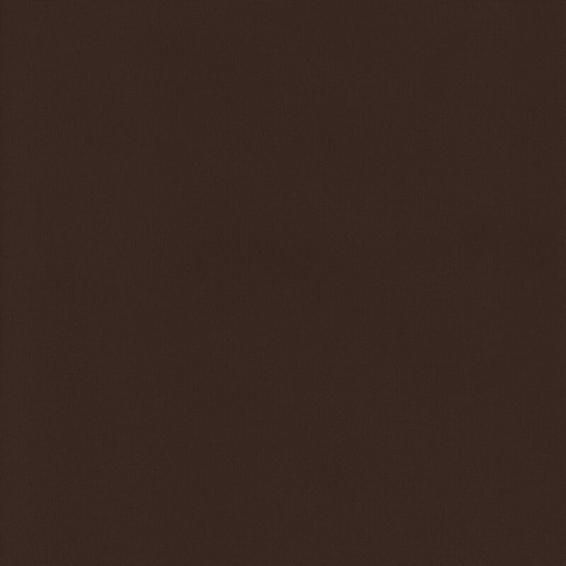 Solid dark brown fabric swatch.