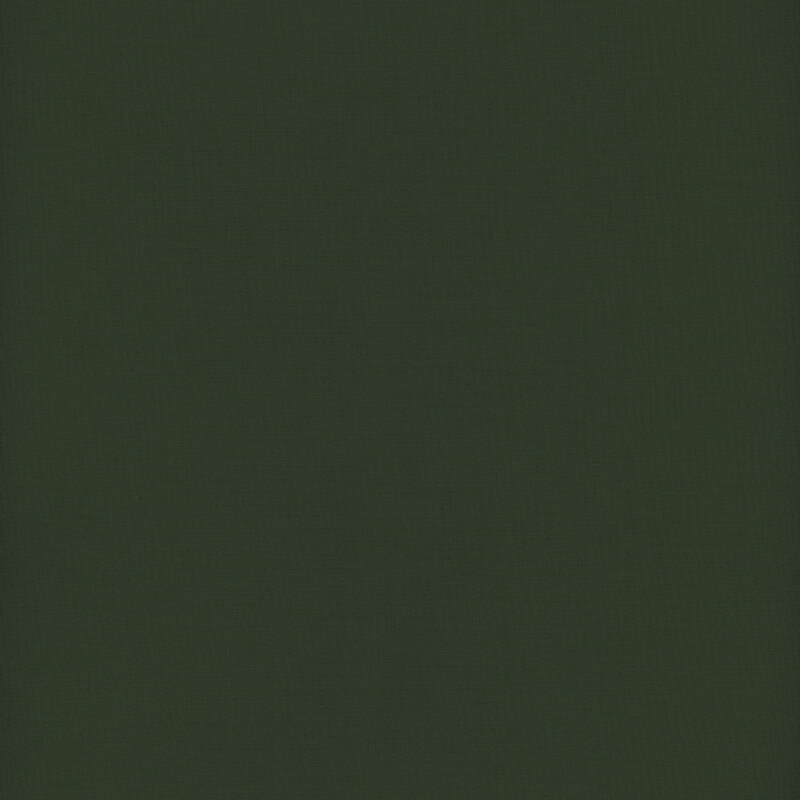 Solid dark forest green fabric swatch.