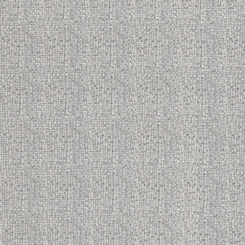 A textured gray background featuring a subtle grid pattern.