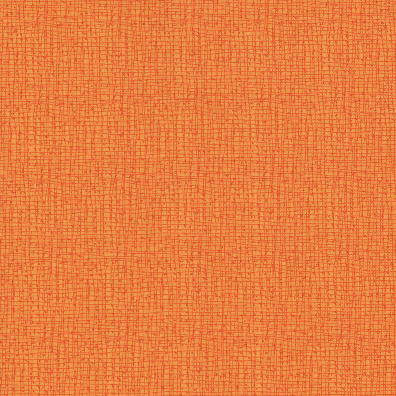 Textured orange background with a subtle woven pattern.