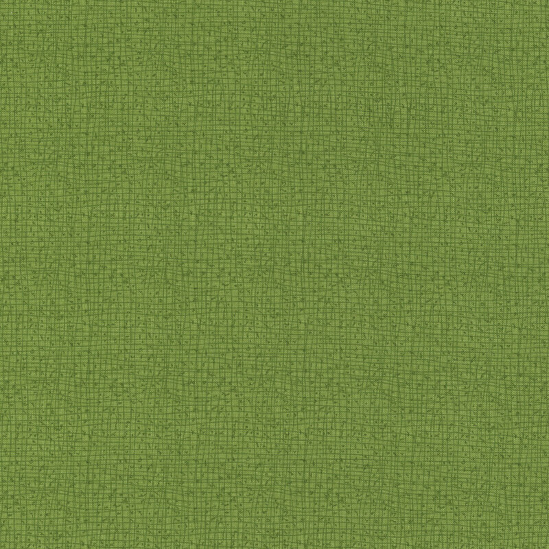 Solid textured green background with a subtle woven pattern.