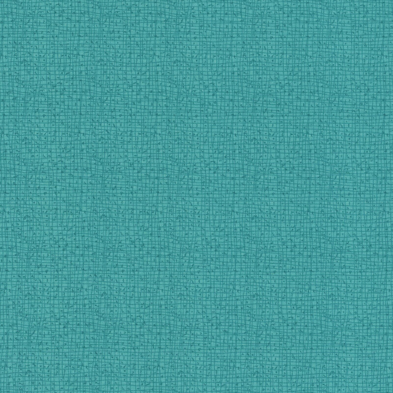 Textured teal fabric with a subtle grid pattern.