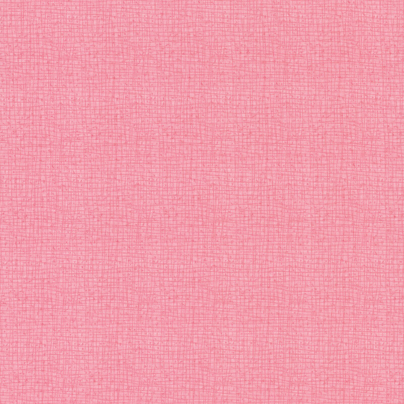 Textured pink fabric, featuring a subtle grid pattern across the surface.