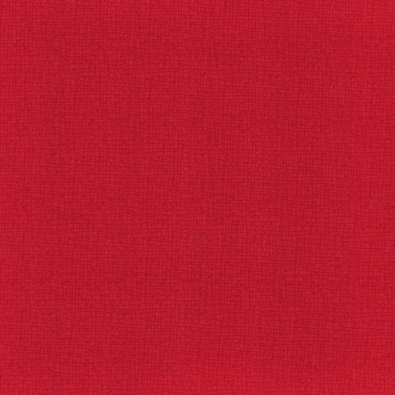 A solid red fabric texture with a subtle woven pattern.