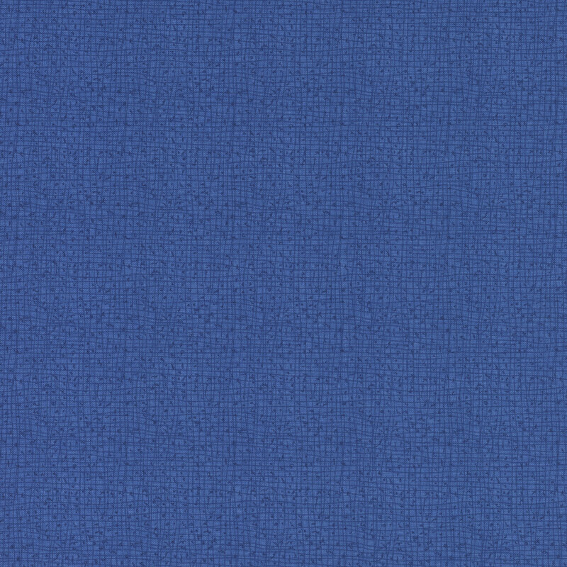 Solid blue fabric texture with a subtle woven pattern.