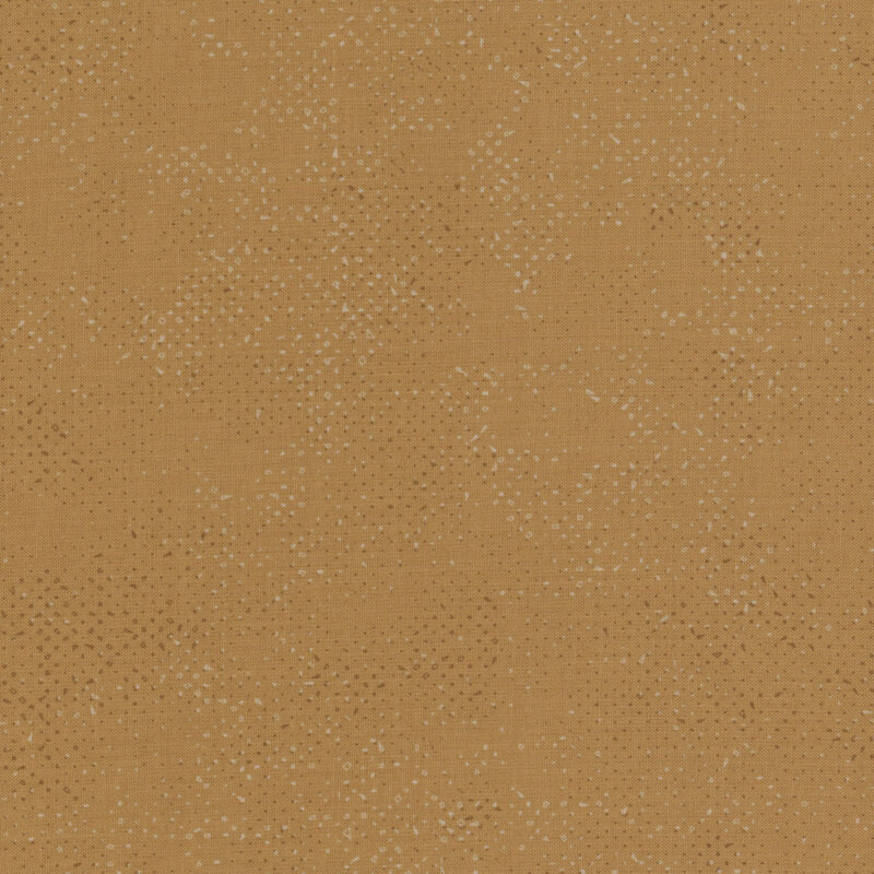 Textured light brown fabric with a pattern of small tonal speckles