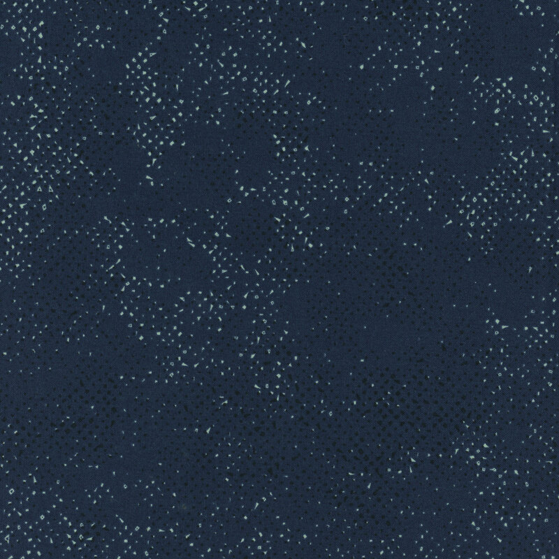 Textured dark teal fabric with a pattern of small speckles