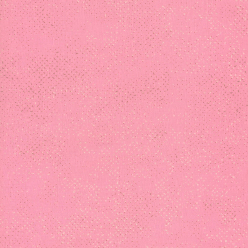 Textured pastel pink fabric with a pattern of small tonal speckles