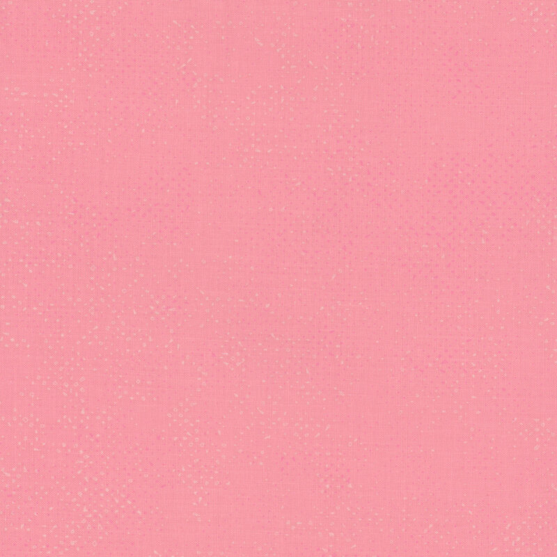 Textured light pink fabric with a pattern of small tonal speckles