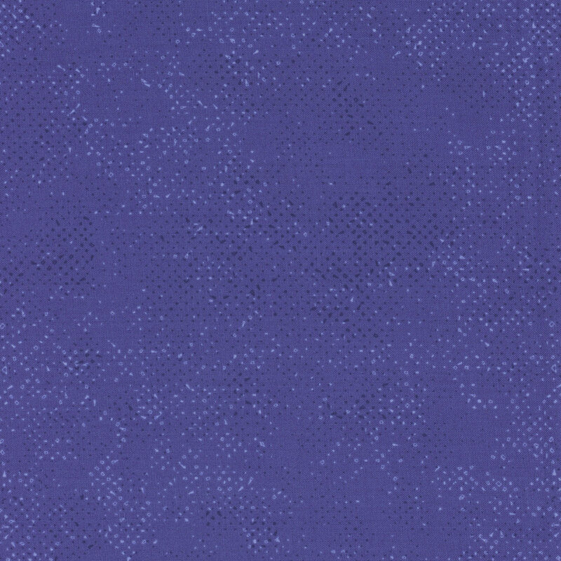 Textured slate blue fabric with a pattern of small tonal speckles