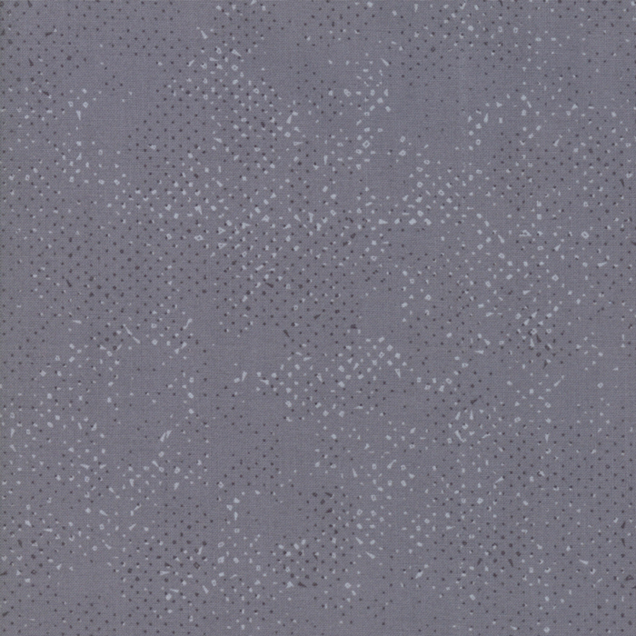 Textured dark gray fabric with a pattern of small tonal speckles