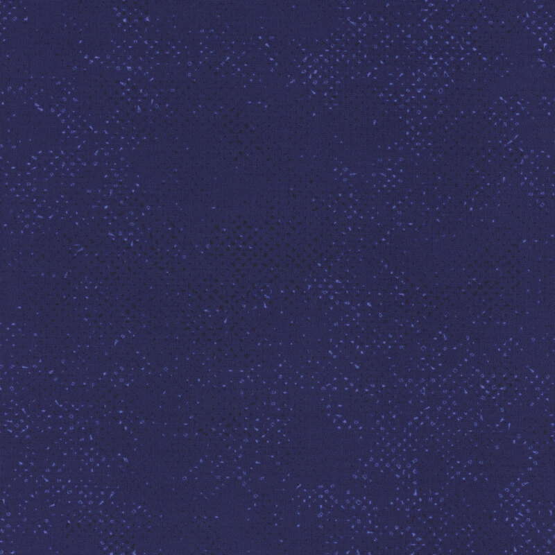 Textured dark blue fabric with a pattern of small tonal speckles