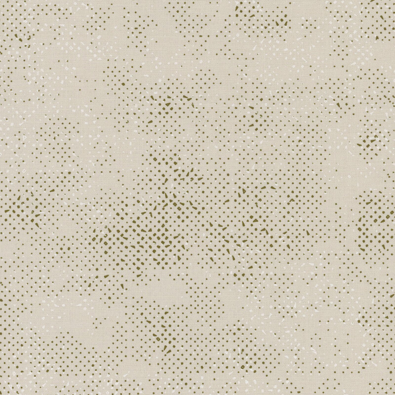 Textured warm gray fabric with a pattern of small speckles