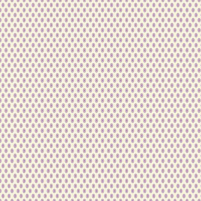 fabric pattern of white oval polka dots on a white background