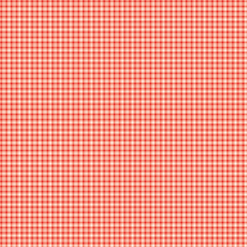 Red and white checkered fabric pattern, resembling a classic picnic or tablecloth design.