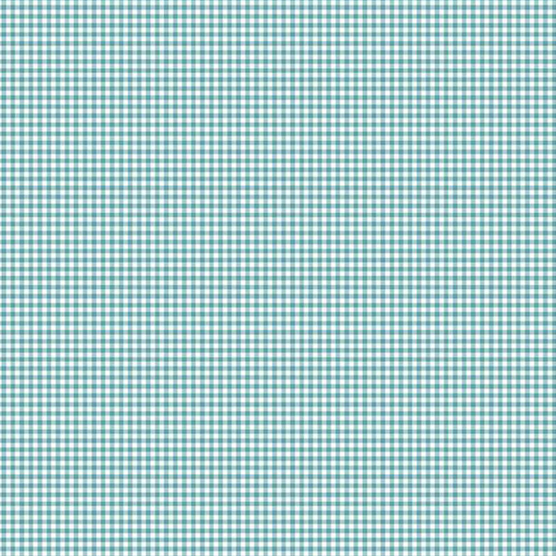 fabric pattern of blue gingham with a white background