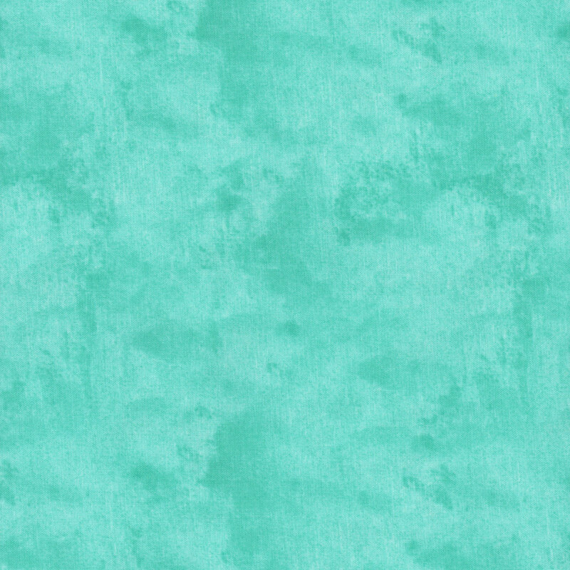 Mottled, textured, and tonal light turquoise fabric swatch.