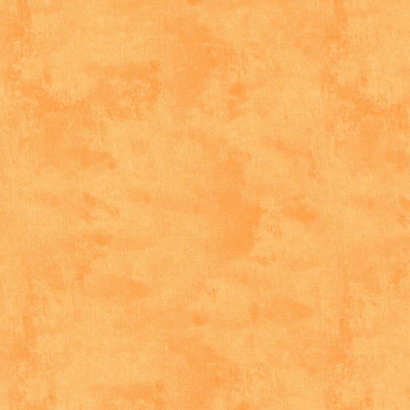 Mottled, textured, and tonal tangerine orange fabric swatch.