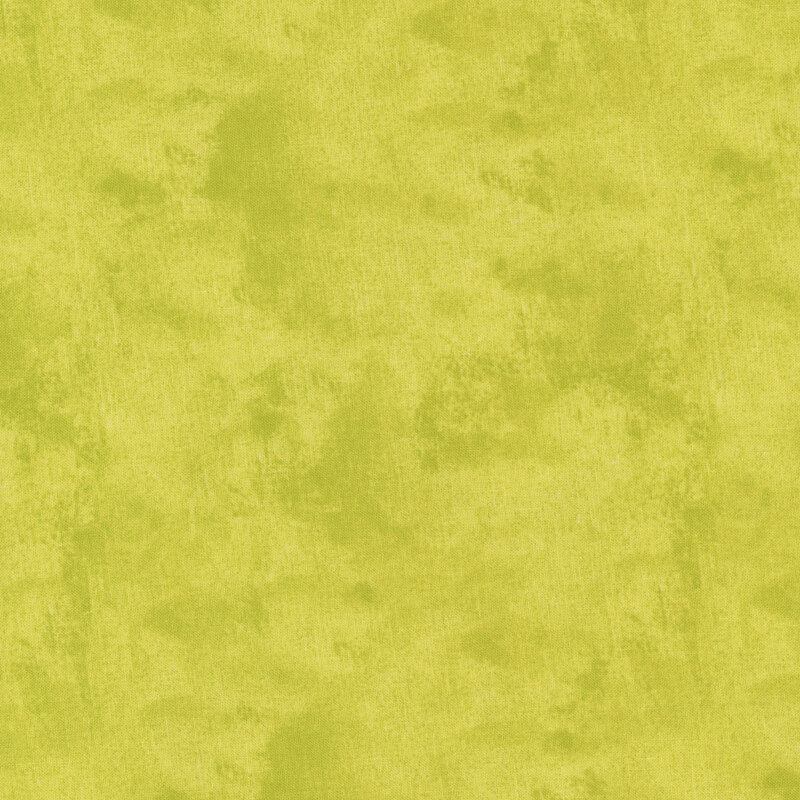 Mottled, textured, and tonal lime green fabric swatch.