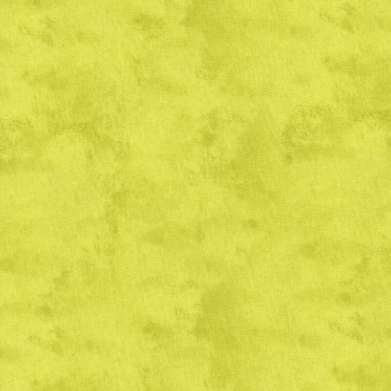 Mottled, textured, and tonal yellow green fabric swatch.