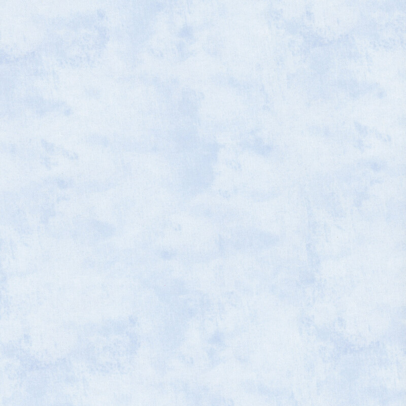 Mottled, textured, and tonal faded blue fabric swatch.