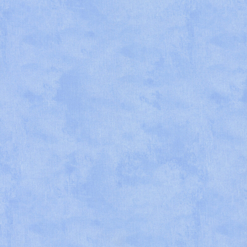 Mottled, textured, and tonal sky blue fabric swatch.