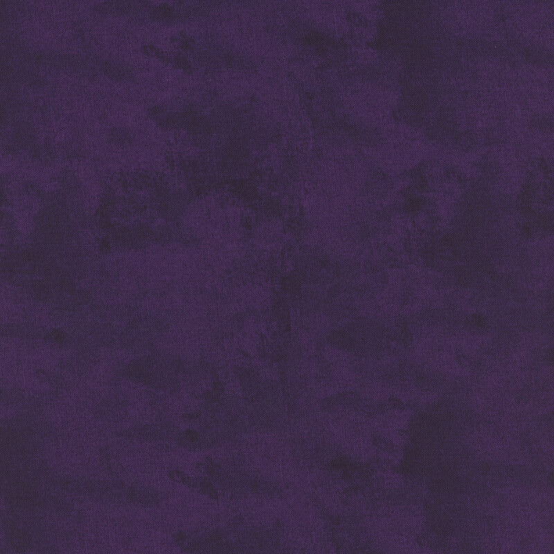 Mottled, textured, and tonal dark purple fabric swatch.