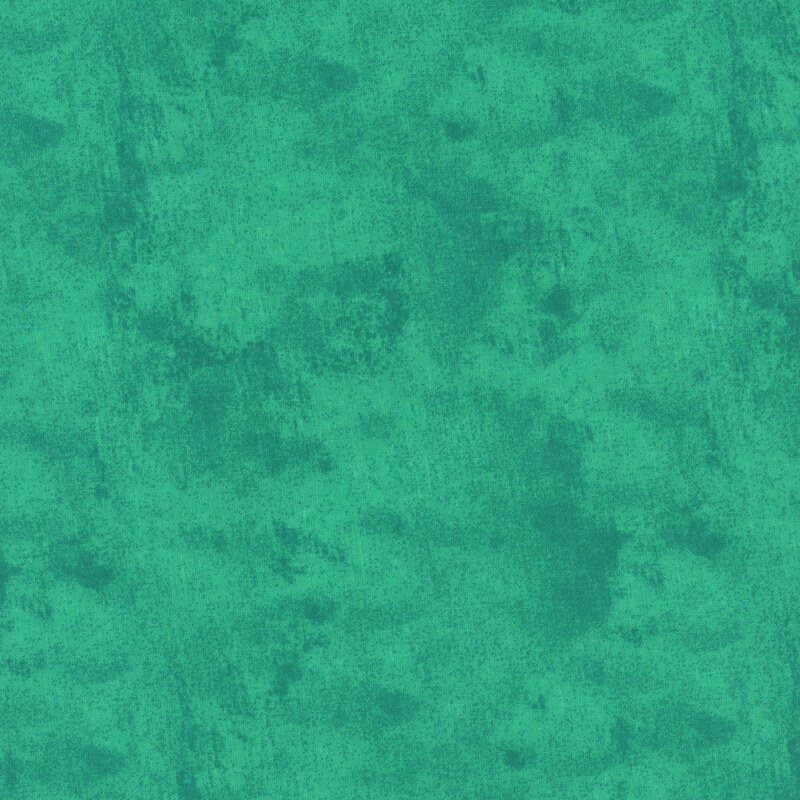 Mottled, textured, and tonal turquoise fabric swatch.