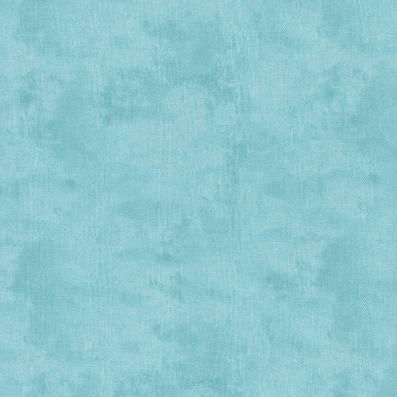 Mottled, textured, and tonal aqua fabric swatch.