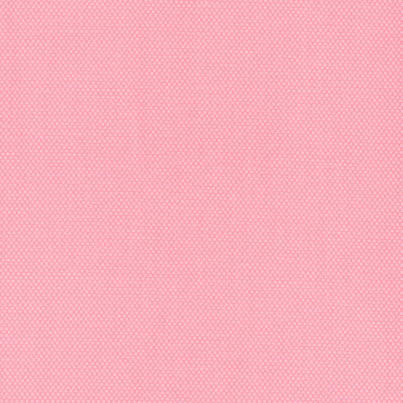Peony pink fabric featuring a dotted halftone tonal print.