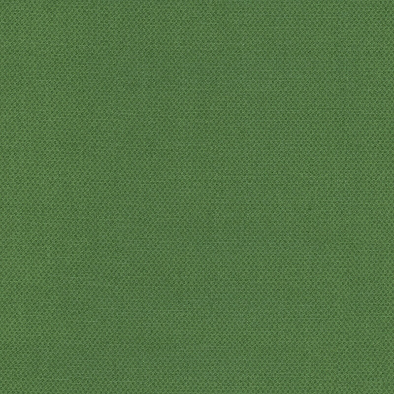 Hunter green fabric featuring a dotted halftone tonal print.