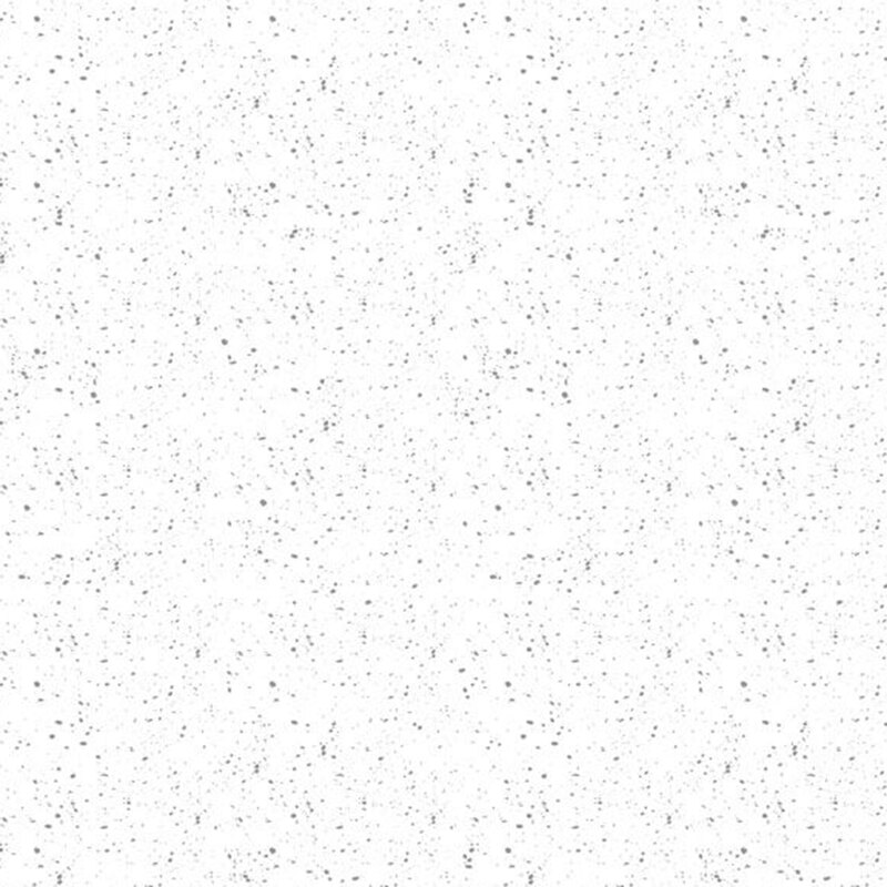 fabric pattern of gray dots scattered on a white background