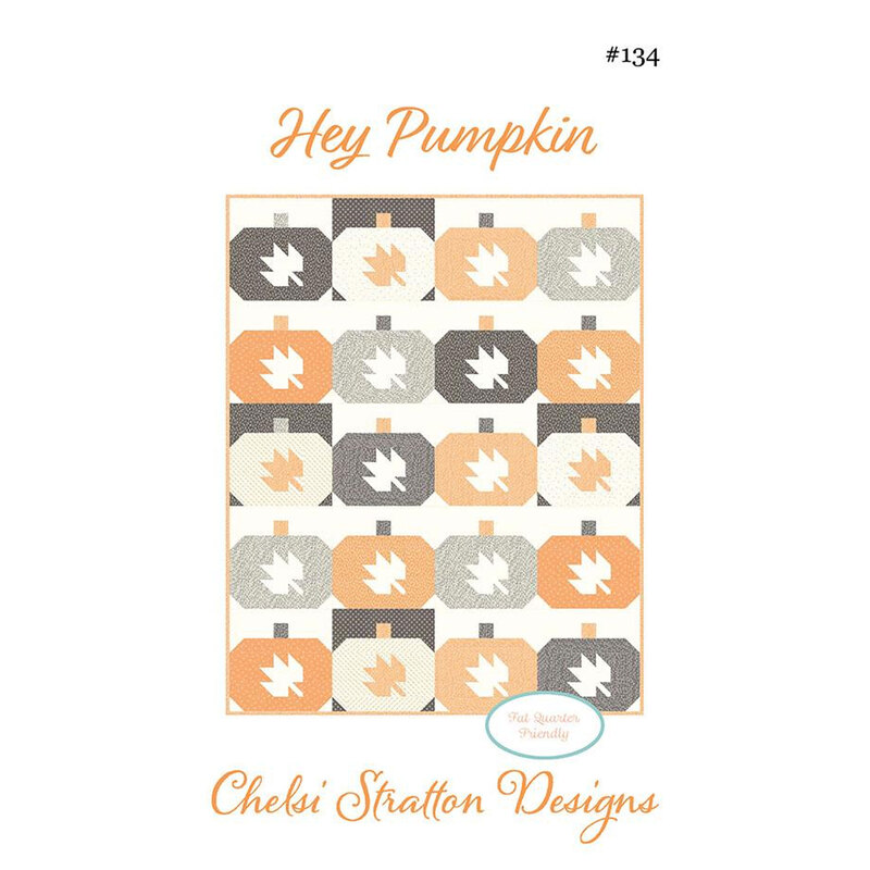 Design layout featuring pumpkins and leaves in orange, gray, and cream with Hey Pumpkin text.