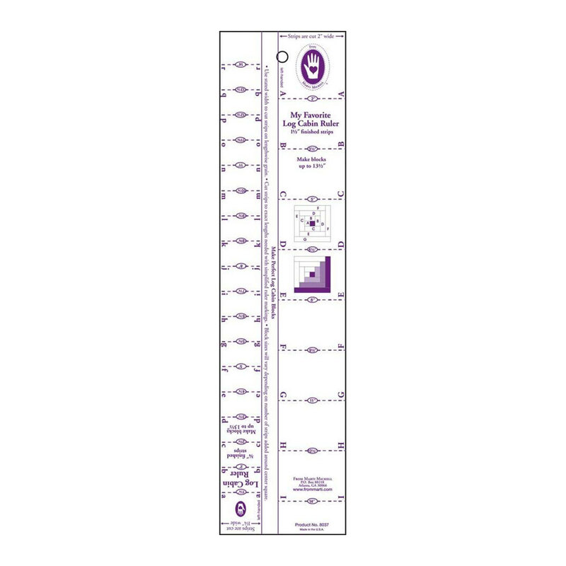 A clear ruler with purple measurement markings and a hand symbol, labeled as a My Favorite Easy Cursive Ruler.